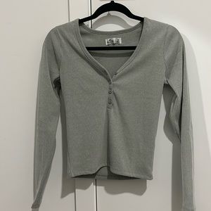 Hollister ribbed cropped longsleeve ❣️ (2 for 15)